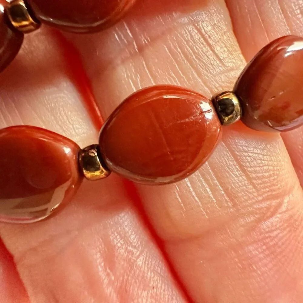 Red jasper necklace - Picture 4 of 8